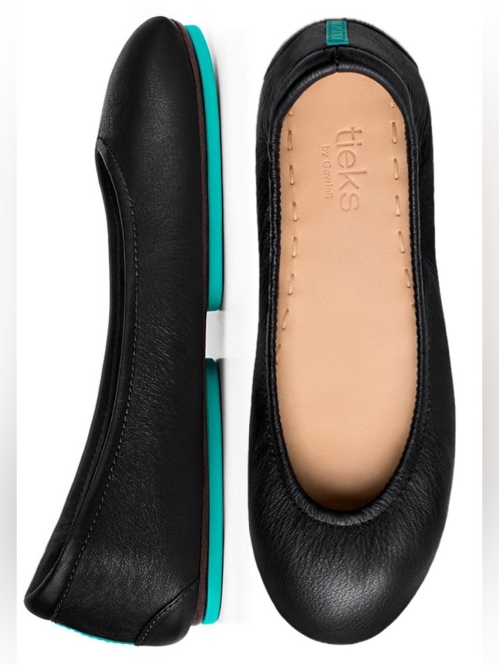Tieks by Gavrieli | Women’s Matte Black Leather Foldable Flats Size 8